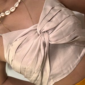 New Obsession Twist Front Crop Top
- Taupe - Extra Small / Taupe